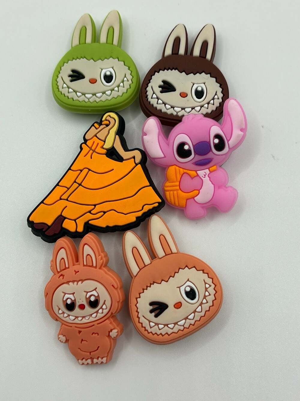 Monster and Stitch PVC Shoe Charms Set of 6